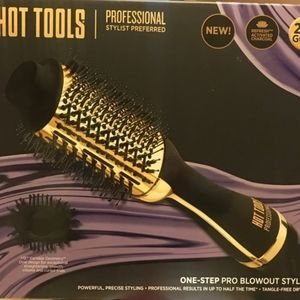 HotTools Pro One Step Blowout styler 24k Gold NIB